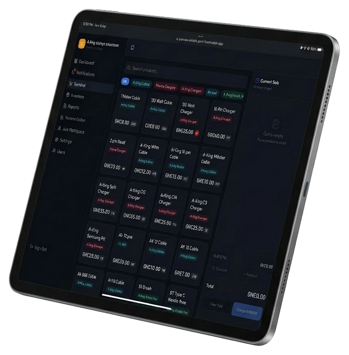 QuickPOS Dashboard on iPad